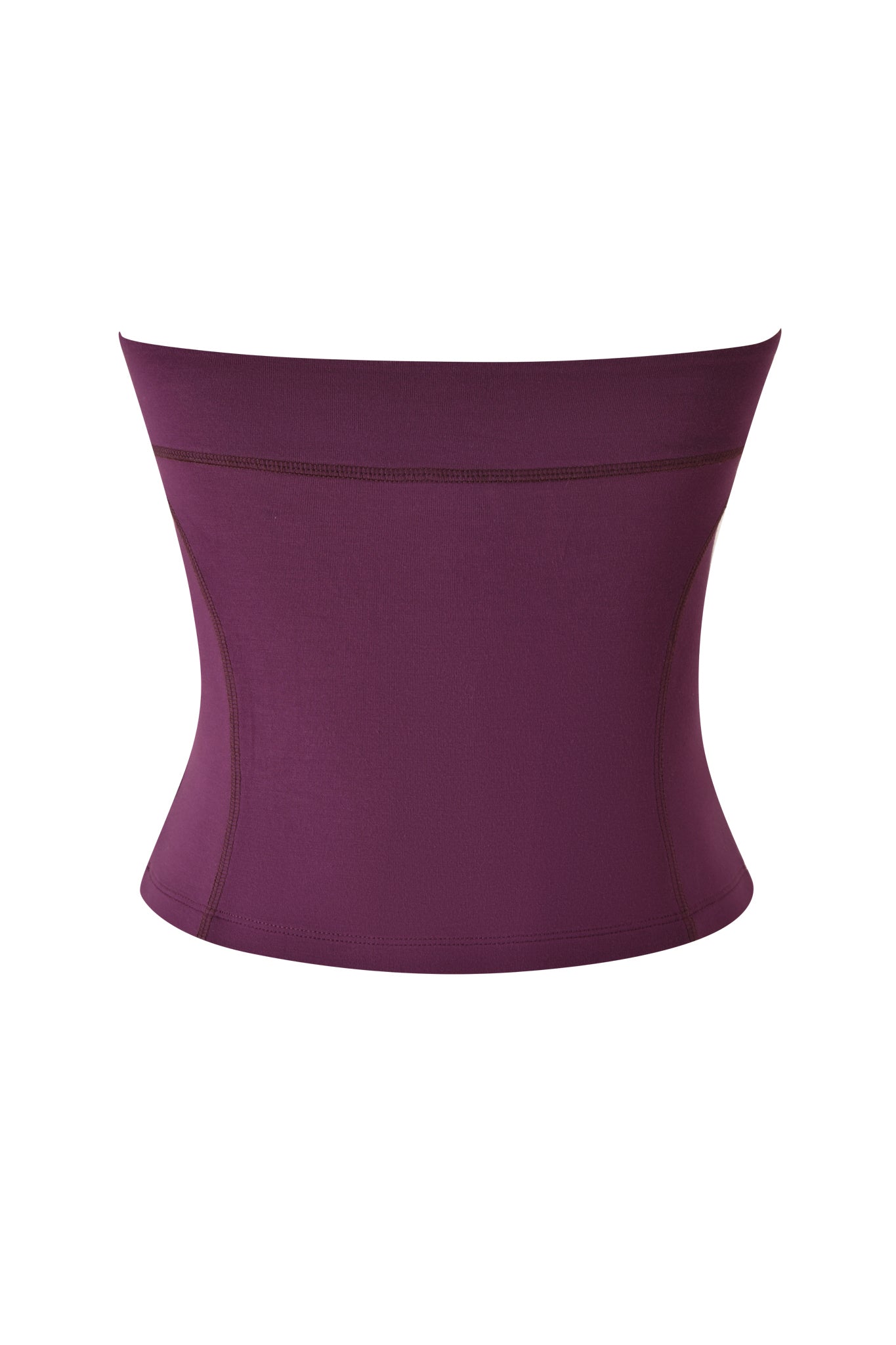 A plum-colored BLARE BOOB TUBE by I.AM.GIA is displayed on a white background, highlighting its smooth fabric and contoured seams.