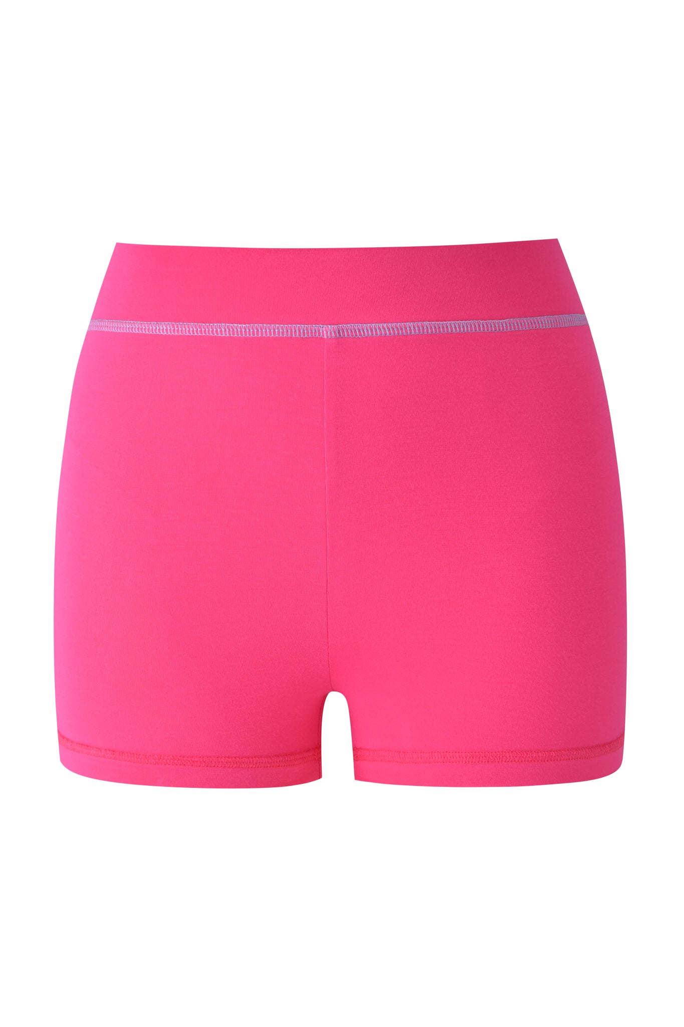 The FAFI BLARE SHORT in hot pink by I.AM.GIA features a high-waisted, fitted design with a visible waistband seam, displayed against a plain white background.