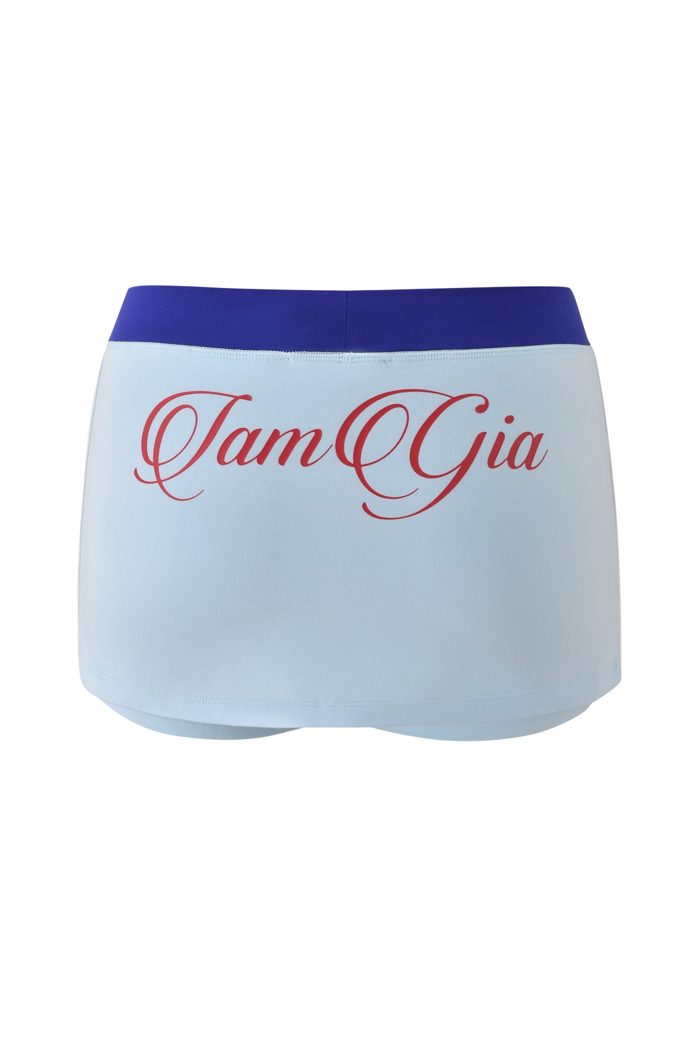 BLARE VARSITY MICRO SKORT - BABY BLUE