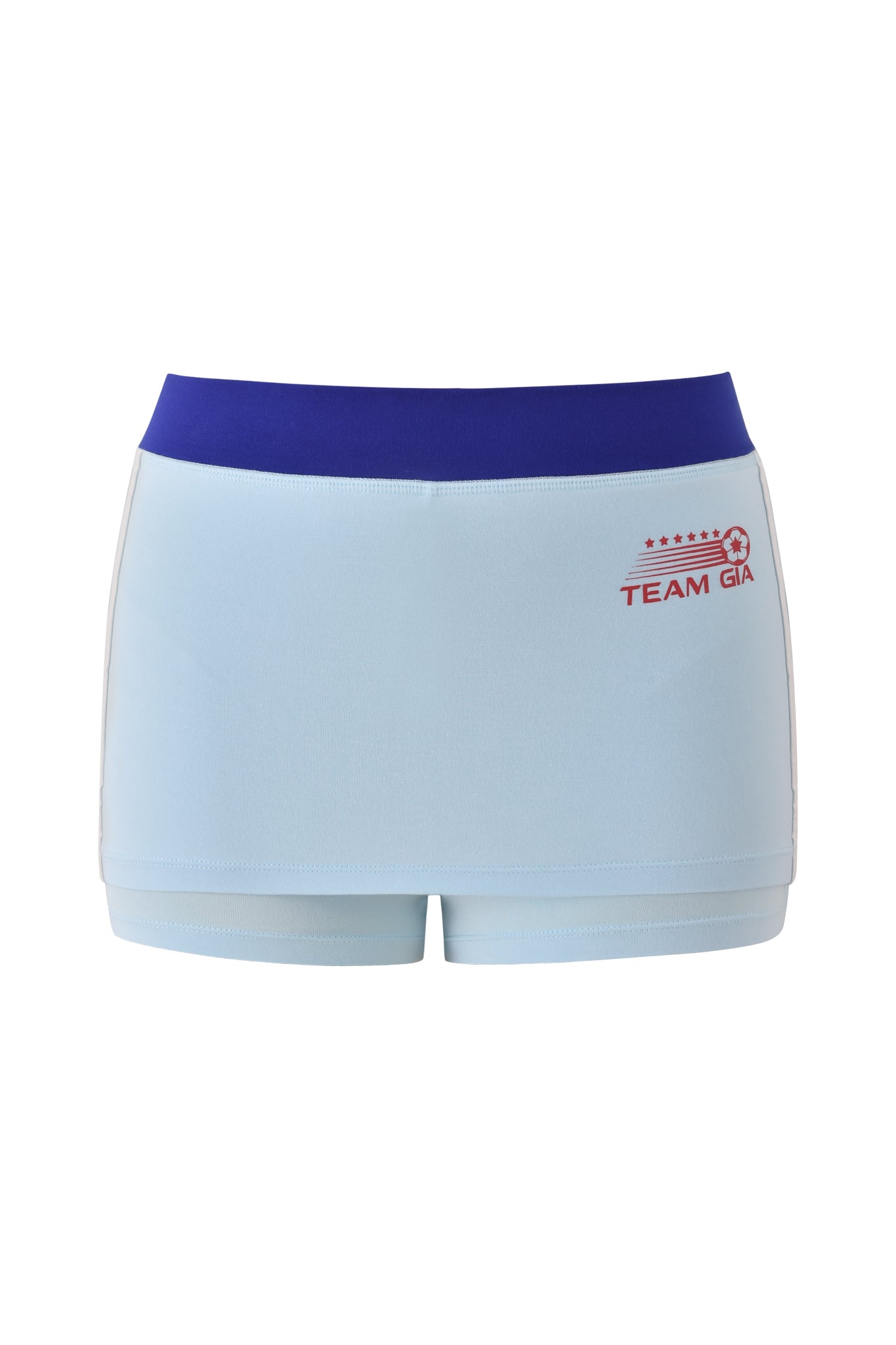 BLARE VARSITY MICRO SKORT - BABY BLUE