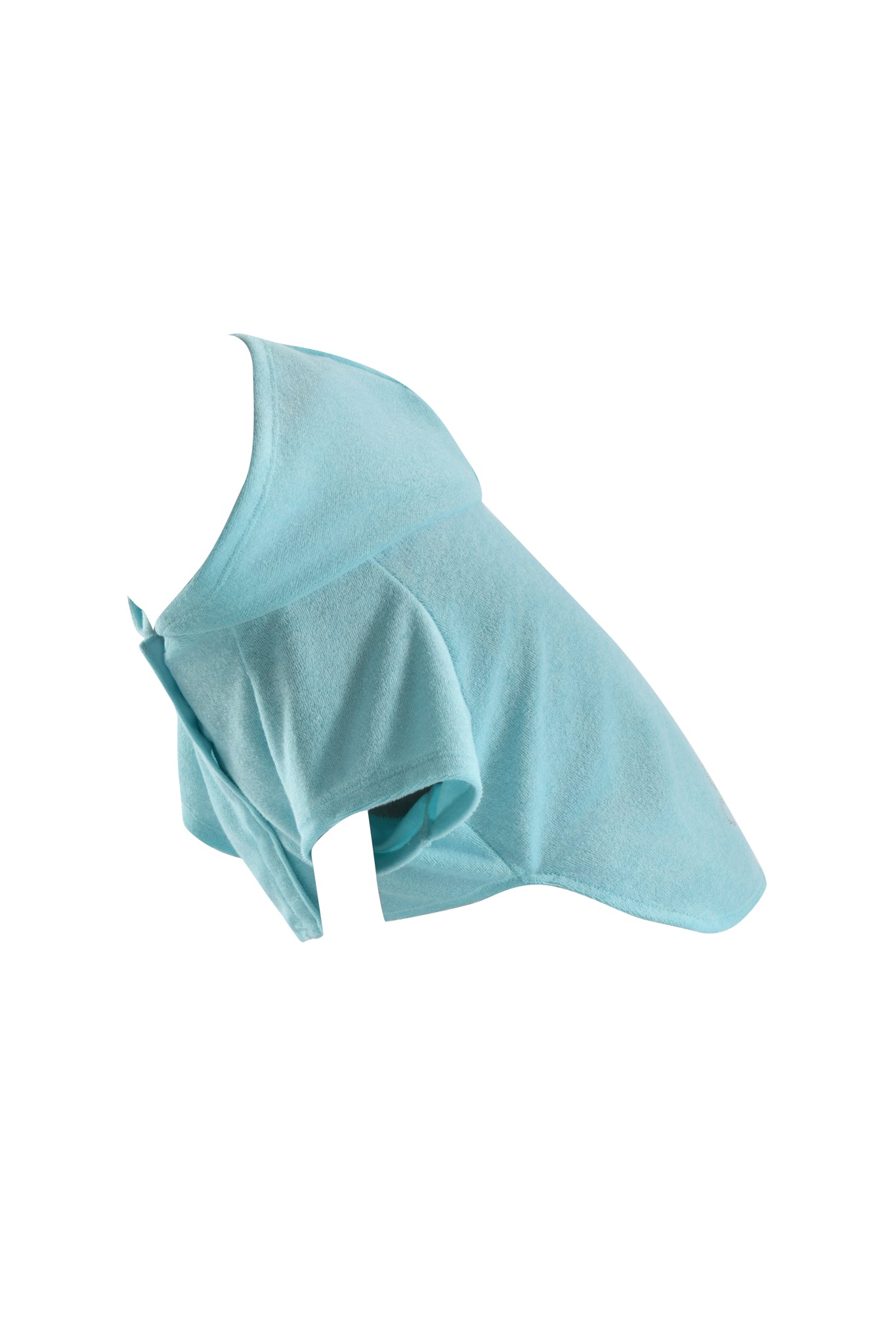 The I.AM.GIA HONEY DOG HOODIE in baby blue is a soft, short-sleeved, hooded onesie for small pets like dogs or cats. Shown on a white background, it offers both comfort and style.