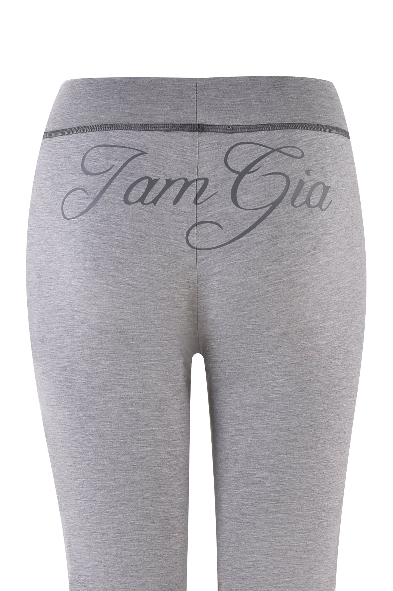 The BLARE Jersey Trackpant in Heather Grey by I.AM.GIA showcases a bold "I am Gia" script on the waistband, combining comfort and style in this standout design.