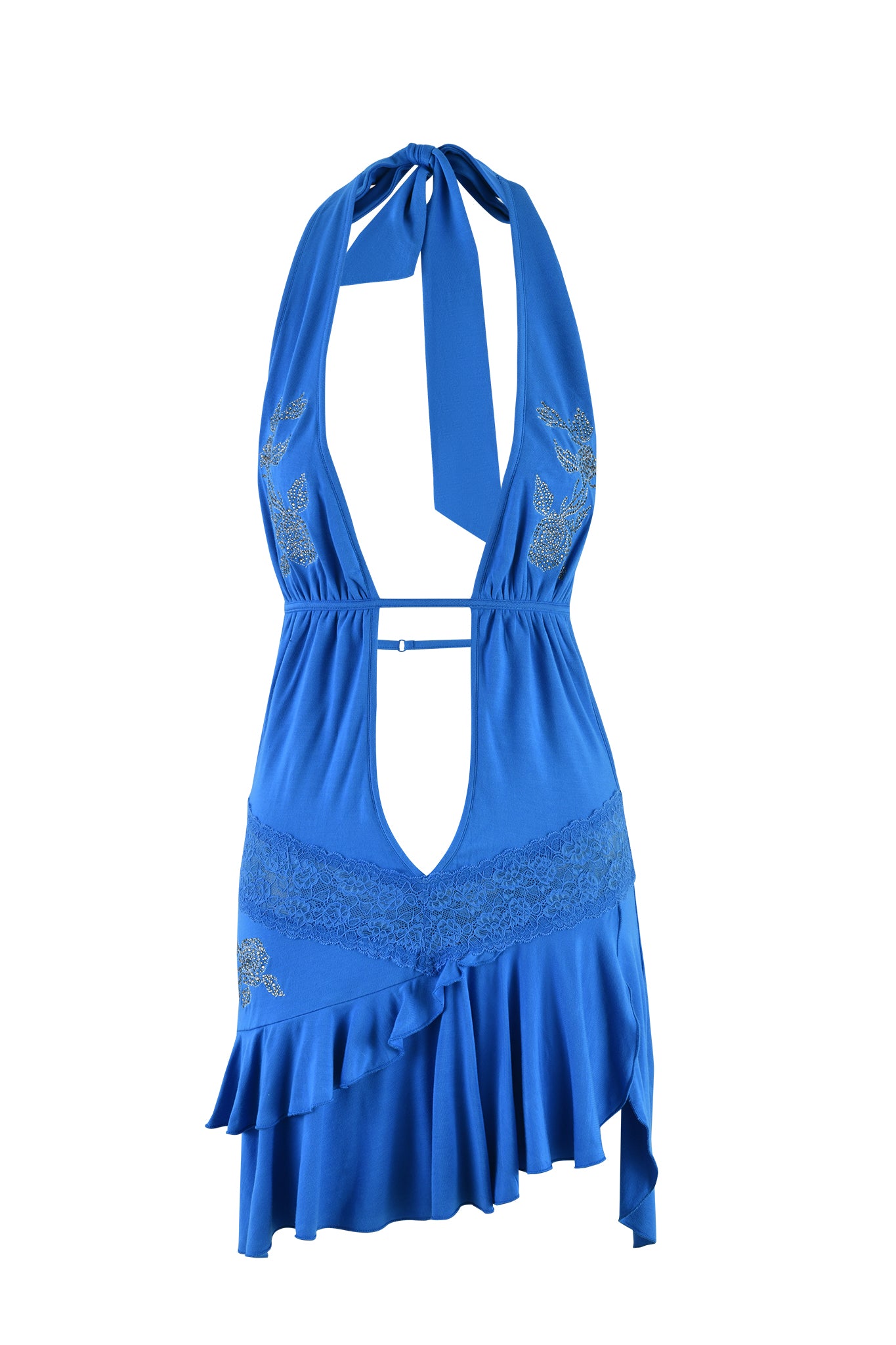 iamgia blue dress AIDEN BANDAGE MINI DRESS - BLUE main image 1