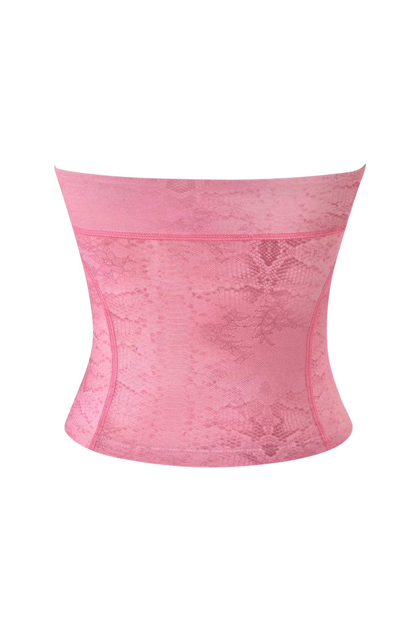 BLARE BOOB TUBE - LIGHT PINK SERPENTINE