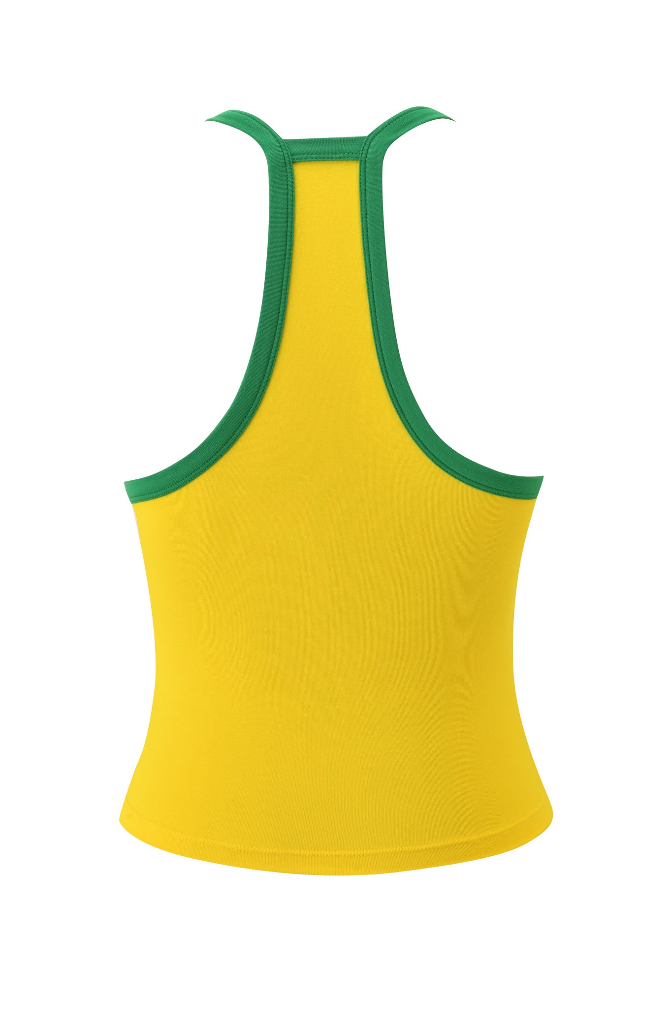 BLARE TWO-PIECE V-NECK TOP - YELLOW