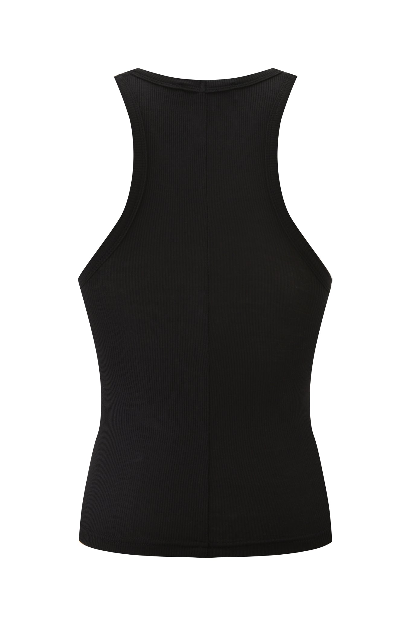 The I.AM.GIA PENELOPE TANK - G STAR is shown from the back with a sleeveless racerback design, fitted silhouette, and subtle brand print detail on a white background.