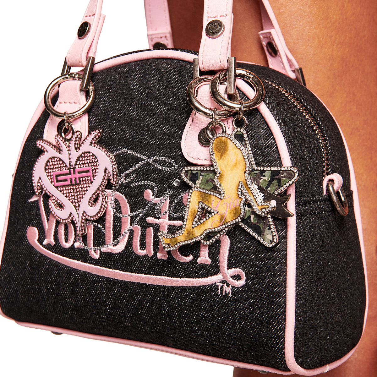 I.AM.GIA X VON DUTCH BOWLING BAG - INDIGO DENIM