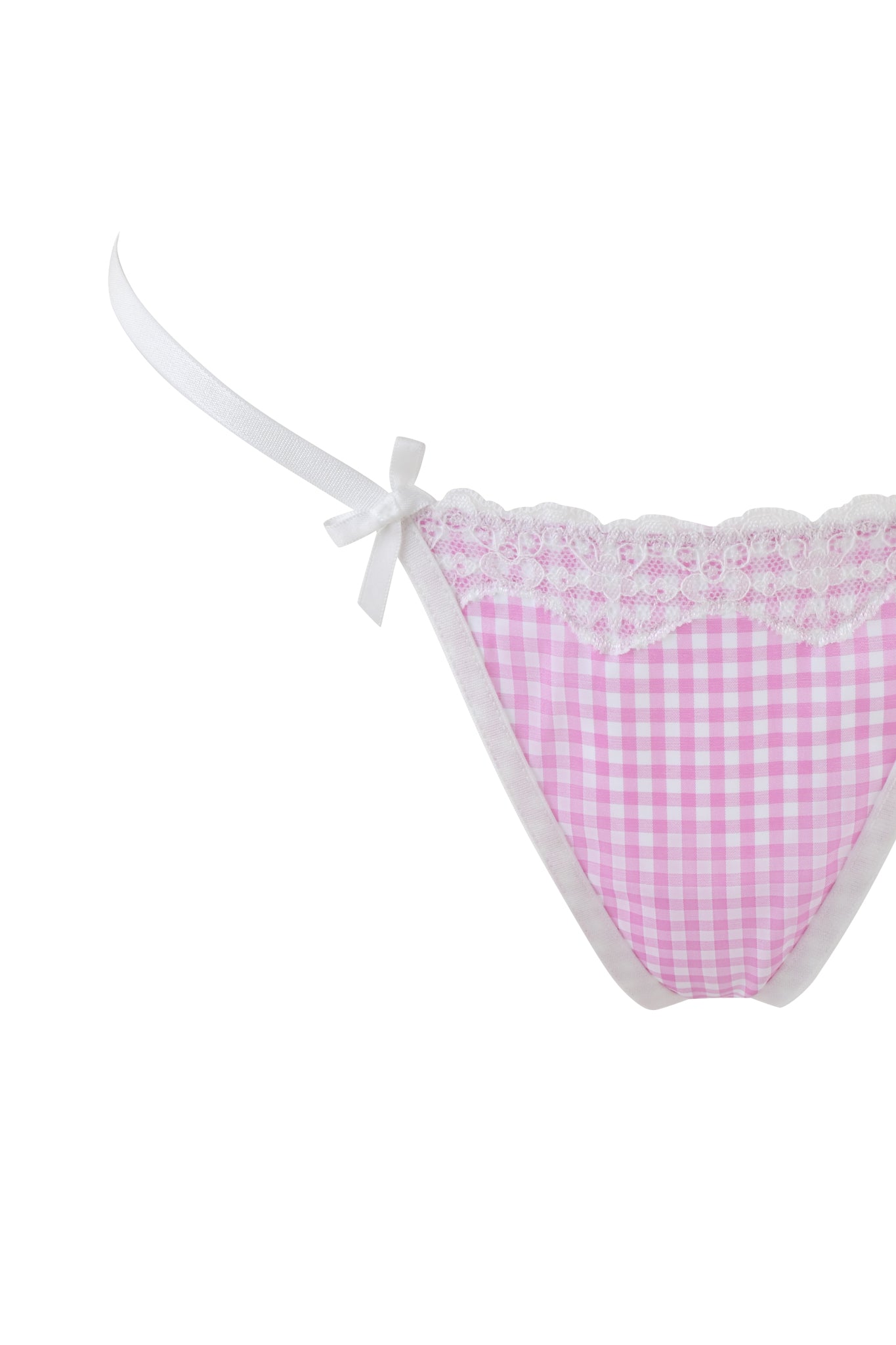 JENNY 2.0 BUSTIER SET - PINK : PINK GINGHAM