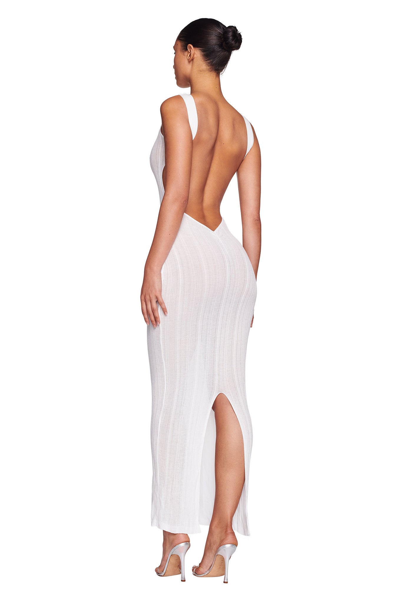 mini wrap dress white White Solid Deep V-Neck Sleeveless Ruffles Mini Wrap Dress – Berrylush main image 1